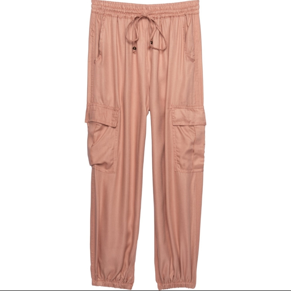 Nwt Angie cargo pants pink sz m